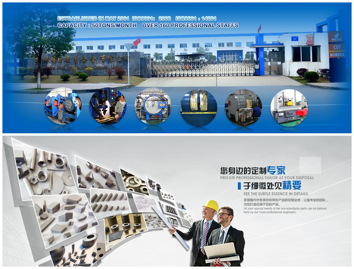 LA CHINE Zhuzhou Mingri Cemented Carbide Co., Ltd. Profil de la société